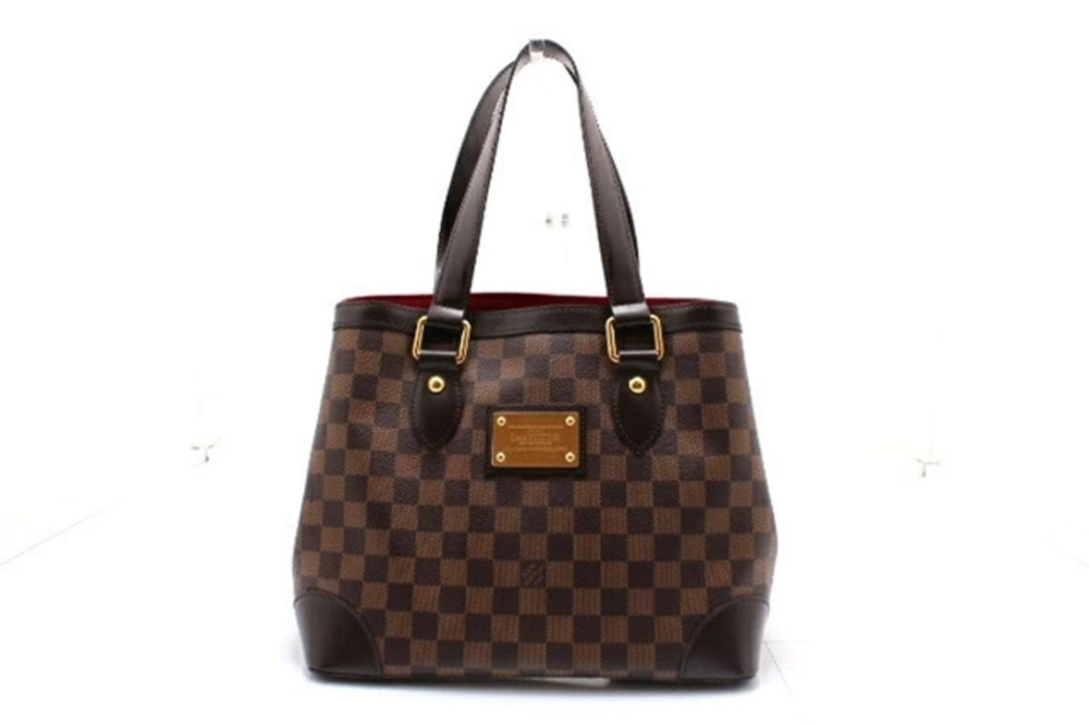 LOUIS VUITTON Hampstead Tote Bag Damier Ebene Brown